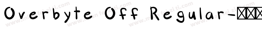 Overbyte Off Regular字体转换